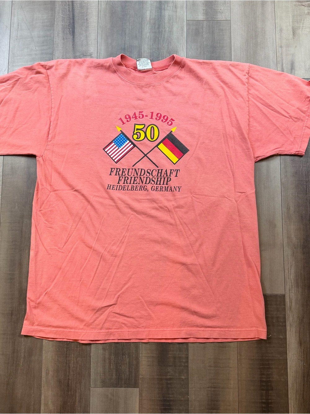 Vintage 1995 USA Germany Friendship Treaty Military Gear For Sports Men’s XL